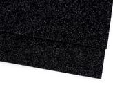 Pěnová guma Moosgummi s glitry 20x30 cm - 10 ks - 19 černá