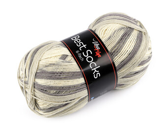 Pletací příze Best socks / ponožkovka 150 g - 1 ks - 7 (7378) šedá nejsvětlejší
