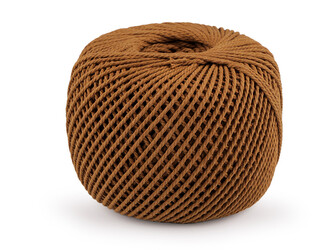 Bavlněná příze macrame Ø2 mm rozčesávací - 1 ks - 14 hnědá světlá