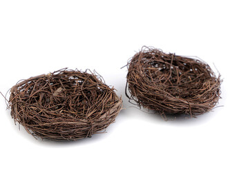 Proutěné hnízdo Ø8 cm - 10 ks - hnědá