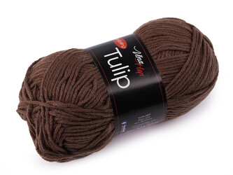 Pletací příze Tulip 100 g - 1 ks - 18 (4228) hnědá