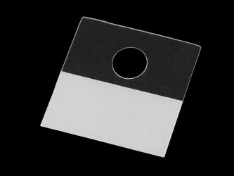 Samolepicí závěska 30x30 mm, 30x35 mm - 100 ks - 2 transparent