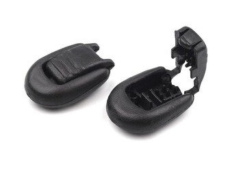 Plastová koncovka 15x19 mm zamačkávací - 100 ks - 1 černá