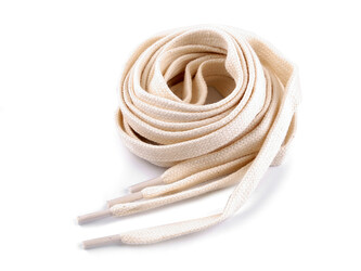 Bavlněné tkaničky do bot / tenisek / mikin délka 130 cm - 2 ks - 2 (0000) režná světlá