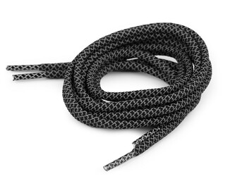 Reflexní tkaničky do bot, tenisek, mikin délka 130 cm - 10 ks - 9 černá