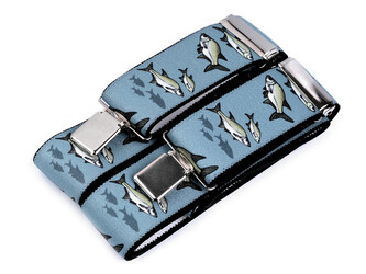 Šle rybářské šíře 4 cm délka 120 cm - 1 ks - 1 modrošedá sv.