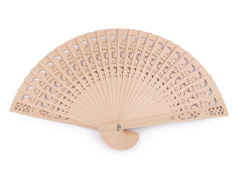 Vějíř bambusový - 10 ks - 2 přírodní sv.