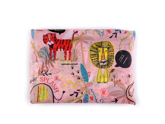 Skládací nákupní taška 48x39 cm pevná - 1 ks - 1 pudrová zvířátka