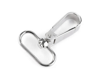 Kovová karabina s obrtlíkem průvlek 32 mm - 10 ks - 1 nikl