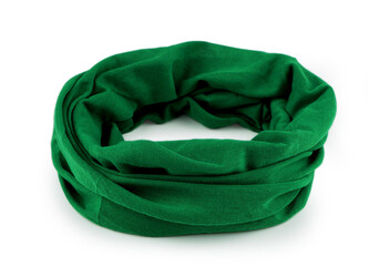 Multifunkční šátek pružný, bezešvý, jednobarevný - 10 ks - 21 zelená