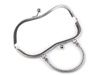 Rámeček na výrobu kabelky našívací - 1 ks - 2 nikl