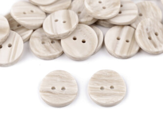 Knoflík velikost 24", 28", 32" - 50 ks - 2 (28") ecru