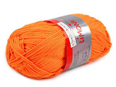 Bavlněná pletací příze Limone 50 g - 1 ks - 4 (29) oranžová