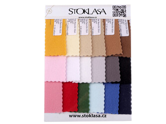 Vzorkovníky látek - minky, plátno, kočárkovina, teplákovina, velvet, tyl, šifon - 1 ks - 380536 viz foto polar fleece