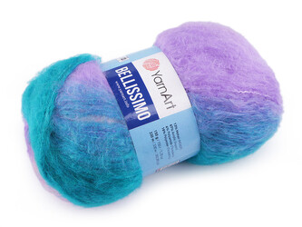 Pletací příze Bellissimo 150 g - 1 ks - 5 (1414) fialová sv. tyrkys