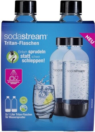 SodaStream lahve Tritan duopack 1l black