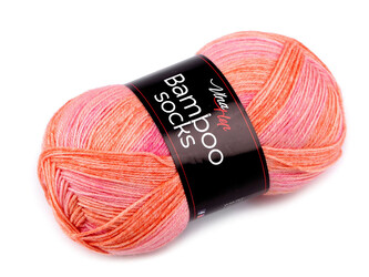 Pletací příze Bamboo Socks / ponožkovka 100 g - 1 ks - 5 (7901) korálová světlá
