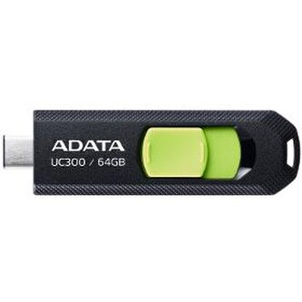 ADATA Flash Disk 64GB UC300, USB-C 3.2, černo-zelená
