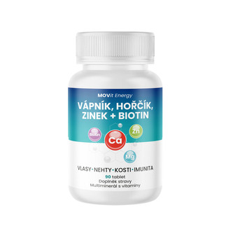MOVit Vápník Hořčík Zinek Biotin 90 tbl.