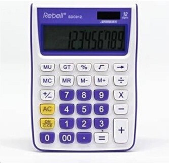 Rebell Kalkulačka RE-SDC912VL BX, fialová, stolní, dvanáctimístná