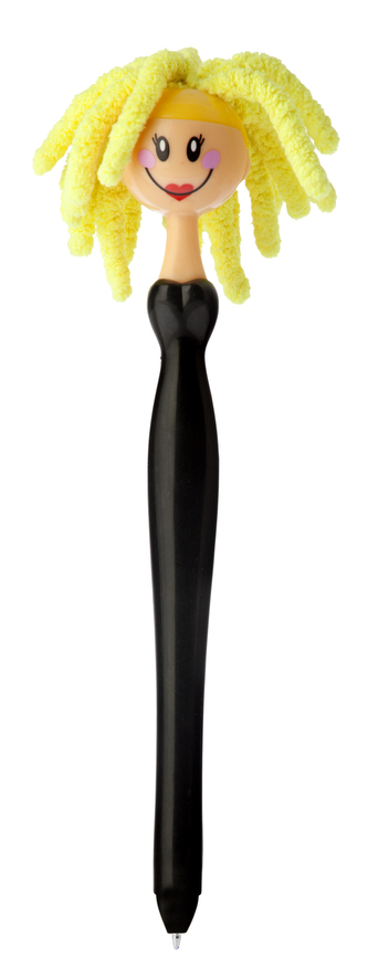 Propiska s prachovkou panenka blonýna DOLLS černá VIGAR