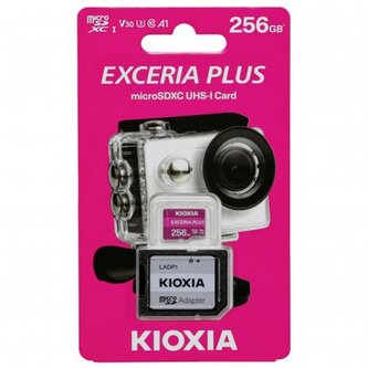 Kioxia Paměťová karta Exceria Plus (M303), 256GB, microSDXC, LMPL1M256GG2, UHS-I U3 (Class 10)