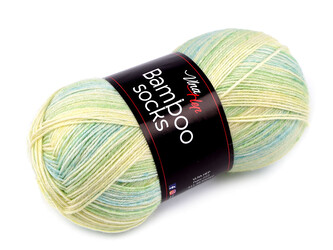 Pletací příze Bamboo Socks / ponožkovka 100 g - 1 ks - 6 (7906) zelená sv.