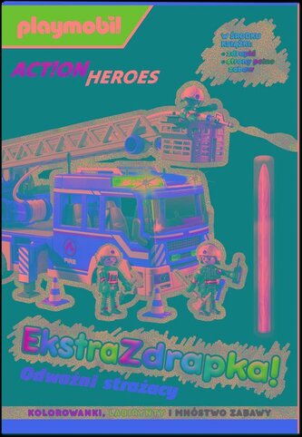Odważni strażacy. Playmobil Action Heroes. Ekstrazdrapka