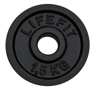 Kotouč LIFEFIT® 1,5kg, Angular, kovový, pro 30mm tyč