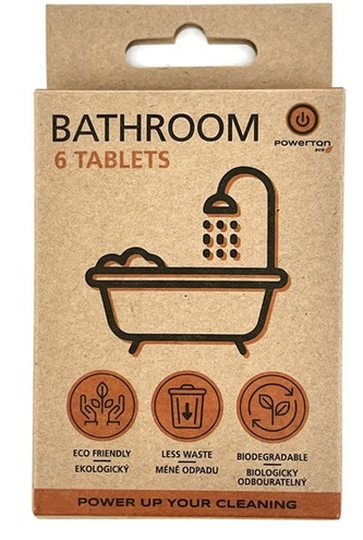 Čisticí tablety Powerton Eco, 6 ks (1.5 litru přípravku), koupelna