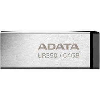 ADATA Flash Disk 64GB UR350, USB 3.2 Dash Drive, kov černá