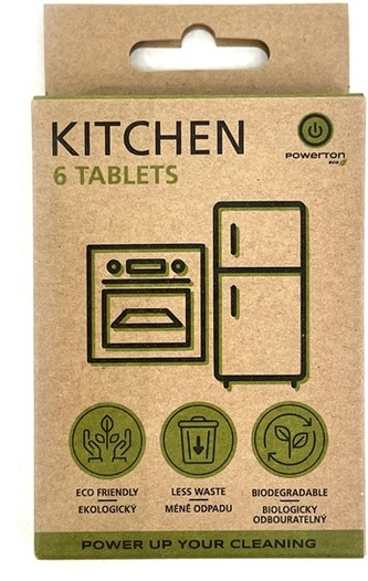 Čisticí tablety Powerton Eco, 6 ks (1.5 litru přípravku), kuchyň