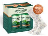 Dárkové balení Ginkgo Biloba 60 mg, 180 tobolek + Vánoční ponožky