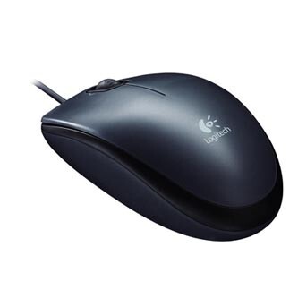 Myš drátová, Logitech M100, černá, optická, 1000DPI