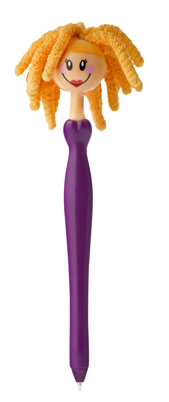 Propiska s prachovkou panenka zrzka DOLLS fialová VIGAR