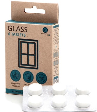 Čisticí tablety Powerton Eco, 6 ks (3 litry přípravku), okna, sklo