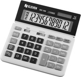 Eleven Kalkulačka SDC368, bílo-černá, stolní, dvanáctimístná, duální napájení