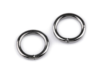 Kroužek Ø12 mm - 100 ks - 3 nikl černý