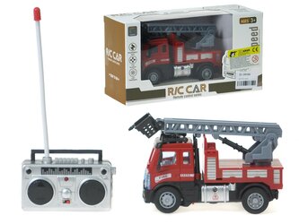 R/C hasičský vůz, 4 funkce, světla; 14,5x7,5x6,5cm,,