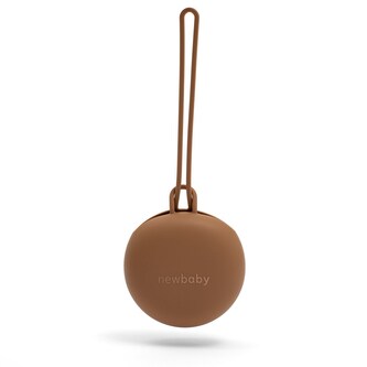Silikonový obal na dudlík New Baby hnědý Silikonový obal na dudlík New Baby hnědý