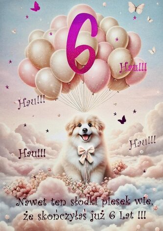 Karnet Urodziny 6 3K