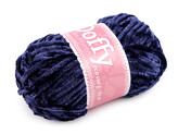 Pletací žinylková příze Doffy 100 g - 1 ks - 10 (919) modrá tmavá
