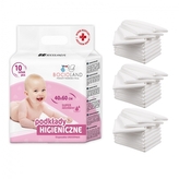 Výhodné balení - Jednorázové přebalovací podložky, 3x 10 ks, 40 x 60 cm; 60x40