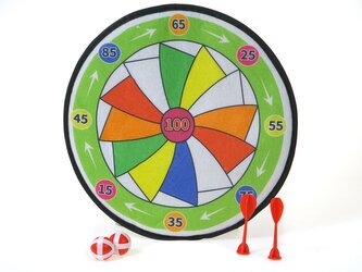 Terč na šipky na suchý zip; 47x37x3,5cm,,