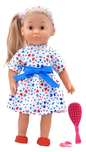 Dolls World Módní panenka Charlotte - 36 cm: Bílá trikolóra