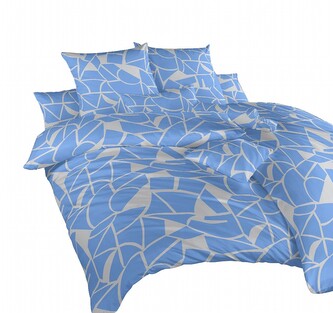 Dadka Povlečení bavlna Julius modrý 200x220, 2x70x90 cm