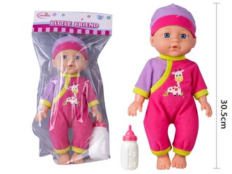 Panenka 30cm s lahvičkou; 38,5x18x8,5cm,