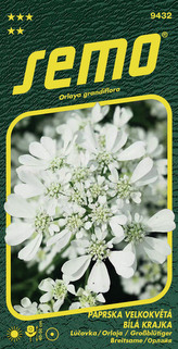 Paprska velkokvětá - bílá krajka 1g