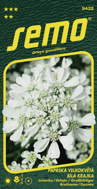 Paprska velkokvětá - bílá krajka 1g
