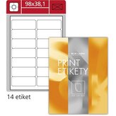Uni. etikety S&K Label-bílé,98x38,1 mm,1400 ks